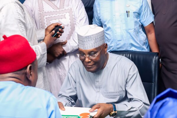 Atiku Submits 2027 Presidential Nomination Forms at ADC Secretariat