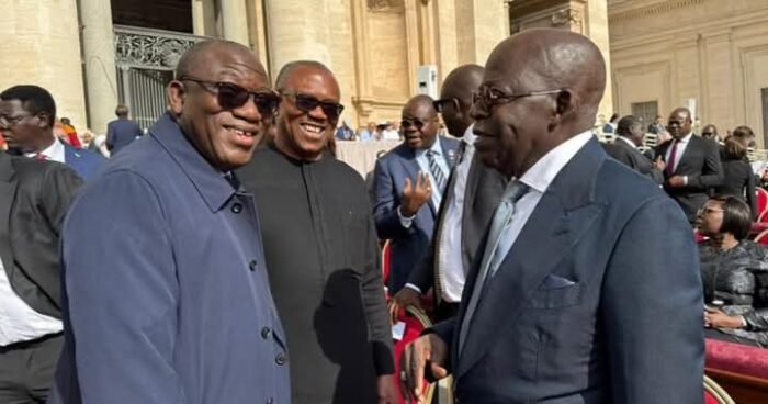Fayemi Reveals He Persuaded Peter Obi to Greet Tinubu at Vatican Meeting