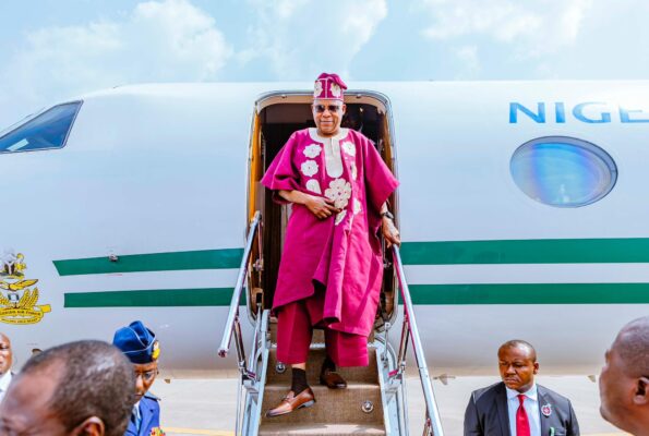 Shettima Arrives Ekiti for Oyebanji’s Second Term Inauguration